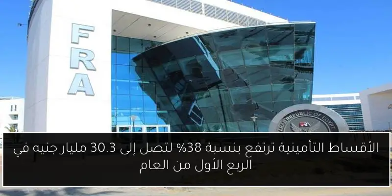 الأقساط التأمينية ترتفع بنسبة 38% لتصل إلى 30.3 مليار جنيه في الربع الأول من العام