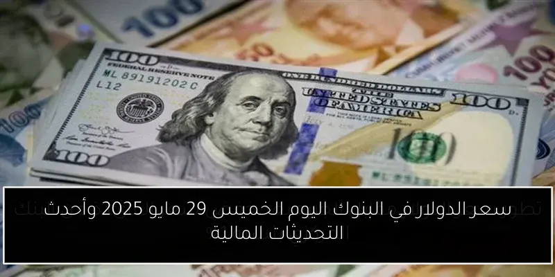 سعر الدولار في البنوك اليوم الخميس 29 مايو 2025 وأحدث التحديثات المالية