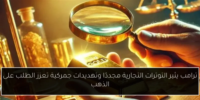 ترامب يثير التوترات التجارية مجددًا وتهديدات جمركية تعزز الطلب على الذهب