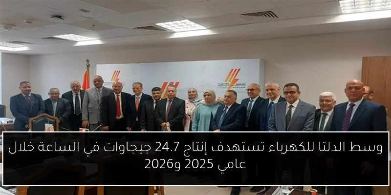 وسط الدلتا للكهرباء تستهدف إنتاج 24.7 جيجاوات في الساعة خلال عامي 2025 و2026