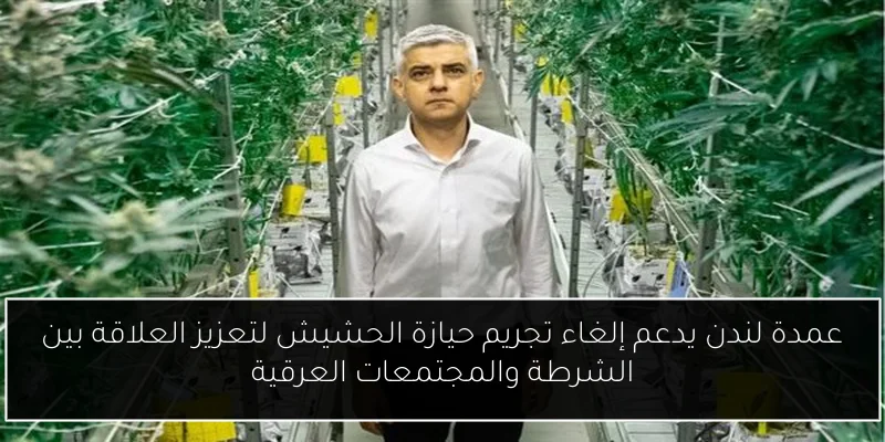 عمدة لندن يدعم إلغاء تجريم حيازة الحشيش لتعزيز العلاقة بين الشرطة والمجتمعات العرقية