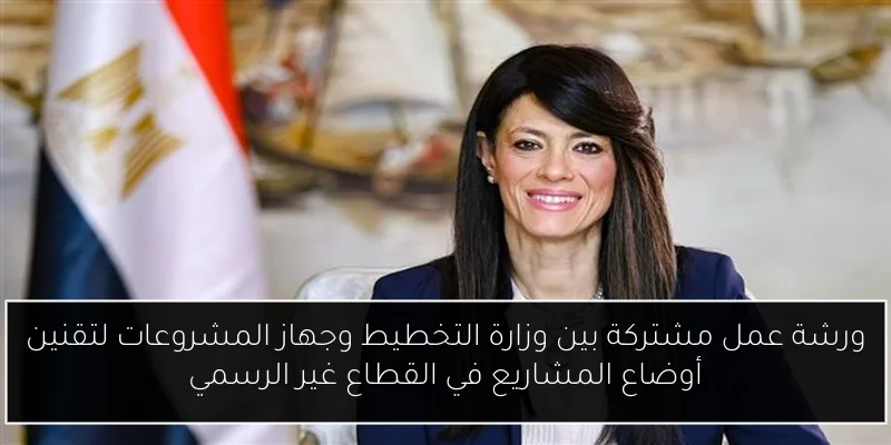 ورشة عمل مشتركة بين وزارة التخطيط وجهاز المشروعات لتقنين أوضاع المشاريع في القطاع غير الرسمي
