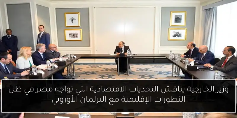وزير الخارجية يناقش التحديات الاقتصادية التي تواجه مصر في ظل التطورات الإقليمية مع البرلمان الأوروبي