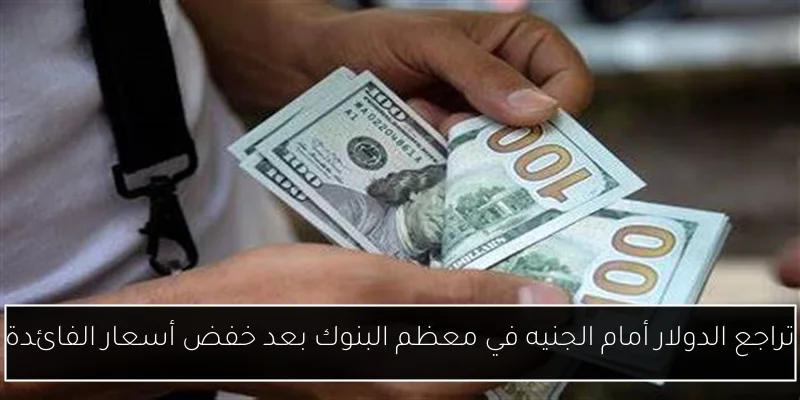 تراجع الدولار أمام الجنيه في معظم البنوك بعد خفض أسعار الفائدة