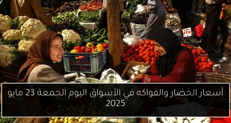 أسعار الخضار والفواكه في الأسواق اليوم الجمعة 23 مايو 2025