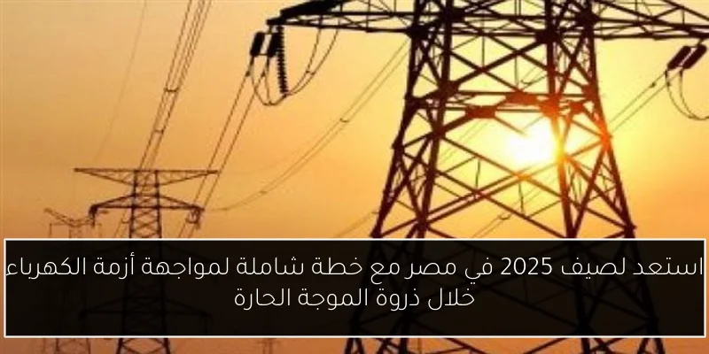 استعد لصيف 2025 في مصر مع خطة شاملة لمواجهة أزمة الكهرباء خلال ذروة الموجة الحارة