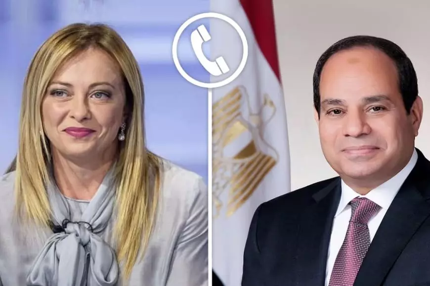 الرئيس السيسي ورئيسة وزراء إيطاليا يؤكدان على ضرورة الإسراع في بدء إعادة إعمار غزة دون التهجير