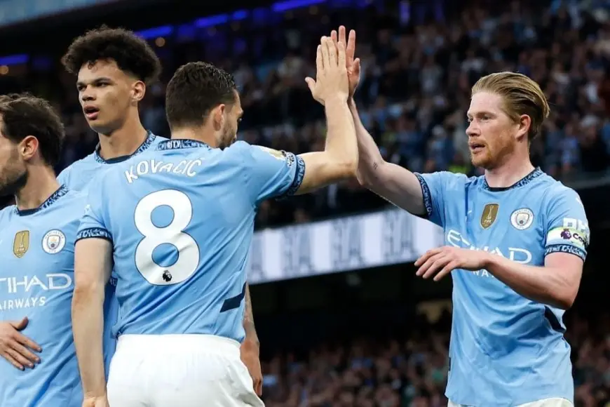 هدف دي بروين يقود مانشستر سيتي نحو المركز الثالث في الدوري الإنجليزي الممتاز