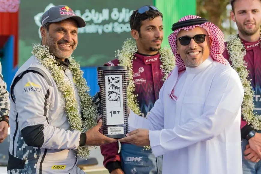 العطية يتوج بلقب رالي السعودية والراشد ينهي السباق في المركز الثالث