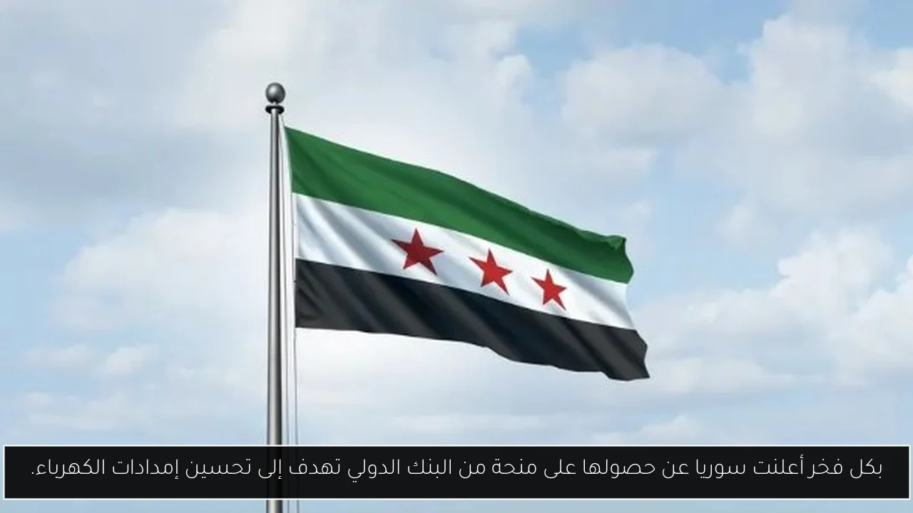 بكل فخر أعلنت سوريا عن حصولها على منحة من البنك الدولي تهدف إلى تحسين إمدادات الكهرباء.