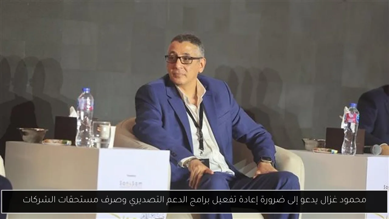 محمود غزال يدعو إلى ضرورة إعادة تفعيل برامج الدعم التصديري وصرف مستحقات الشركات