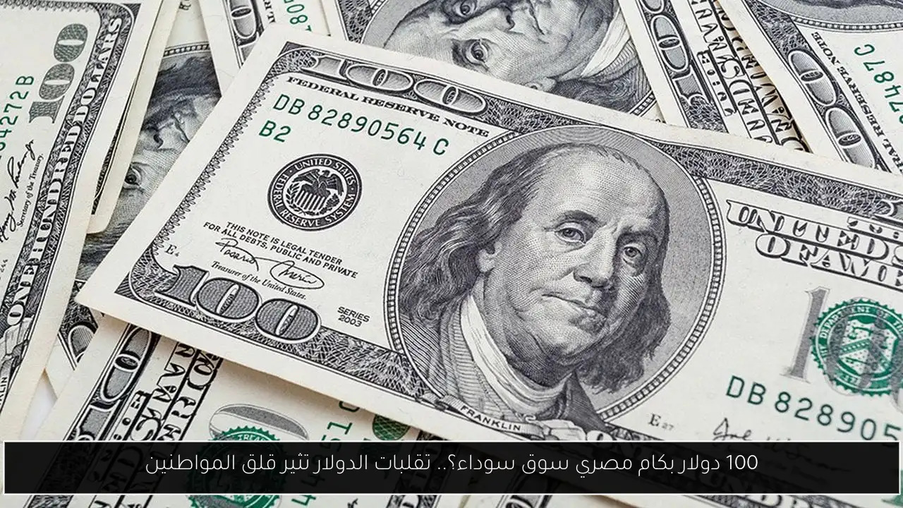 100 دولار بكام مصري سوق سوداء؟