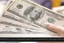 سعر الدولار اليوم مقابل الجنيه المصري