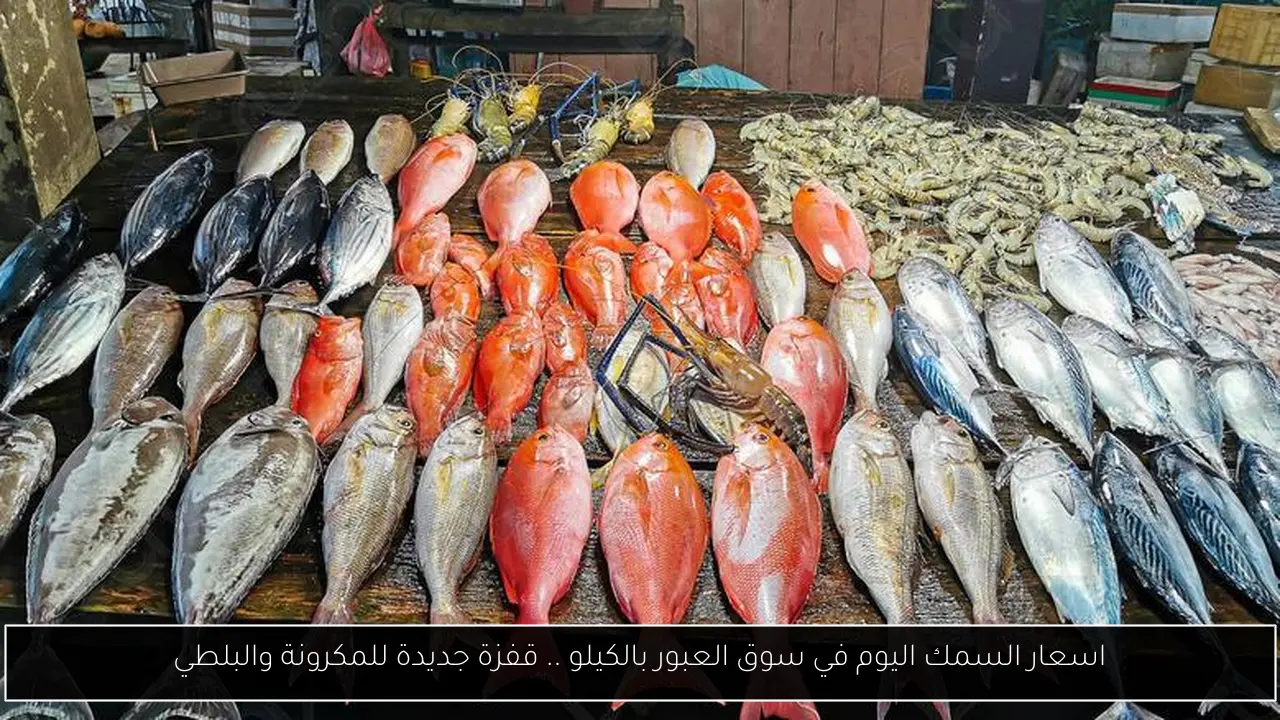 اسعار السمك اليوم في سوق العبور