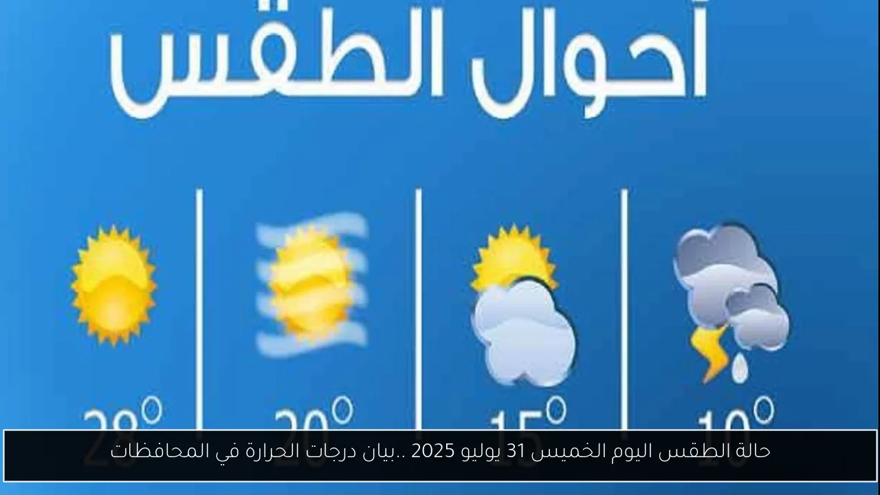 حالة الطقس اليوم