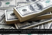 سعر الدولار مقابل الجنيه المصري