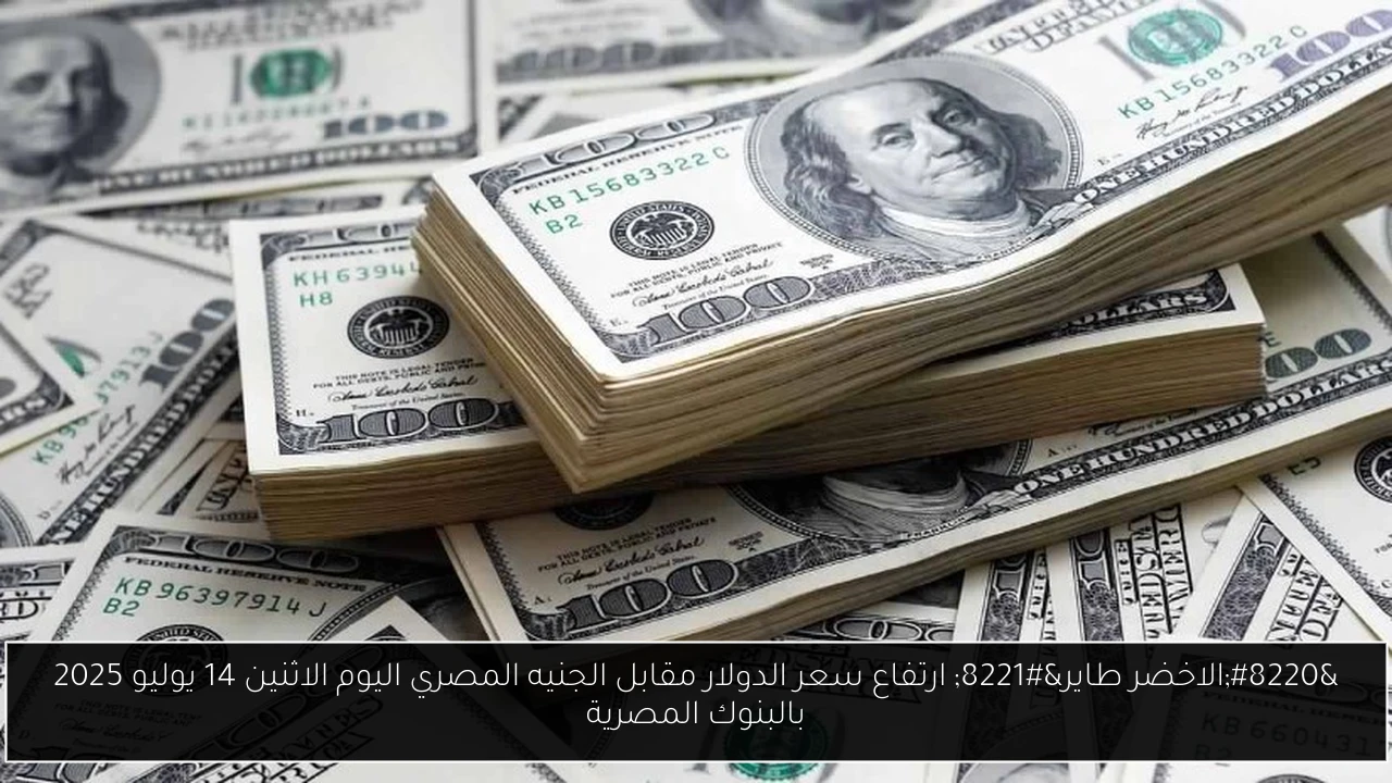 سعر الدولار مقابل الجنيه المصري