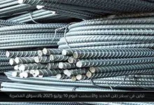 سعر طن الحديد والأسمنت اليوم