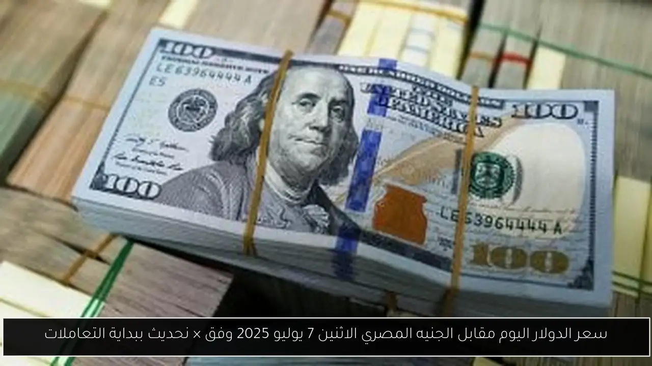 سعر الدولار اليوم مقابل الجنيه المصري