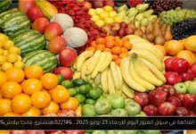 أسعار الفاكهة في سوق العبور اليوم