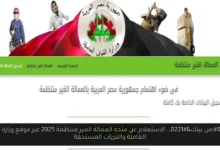 الاستعلام عن منحة العمالة الغير منتظمة 2025