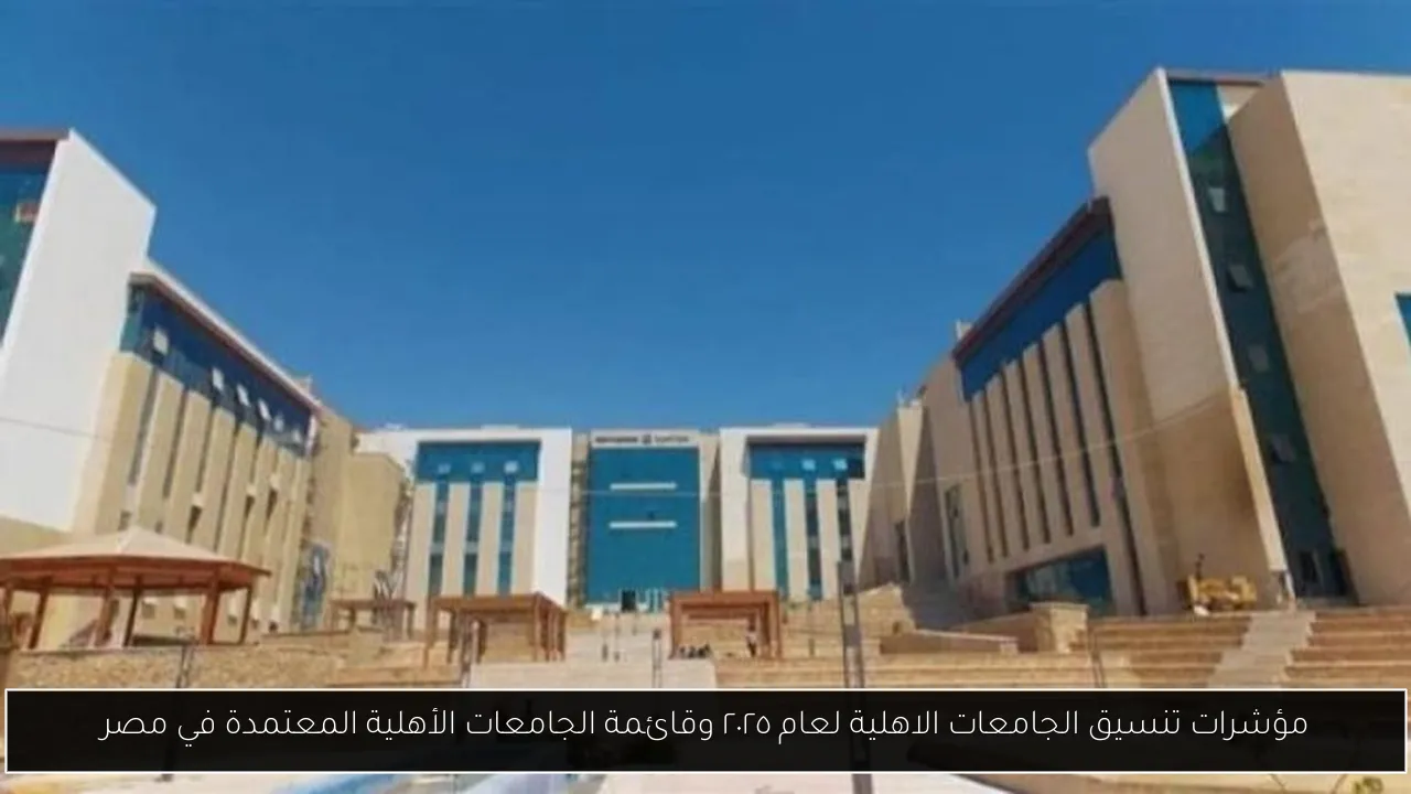 تنسيق الجامعات الاهلية لعام ٢٠٢٥