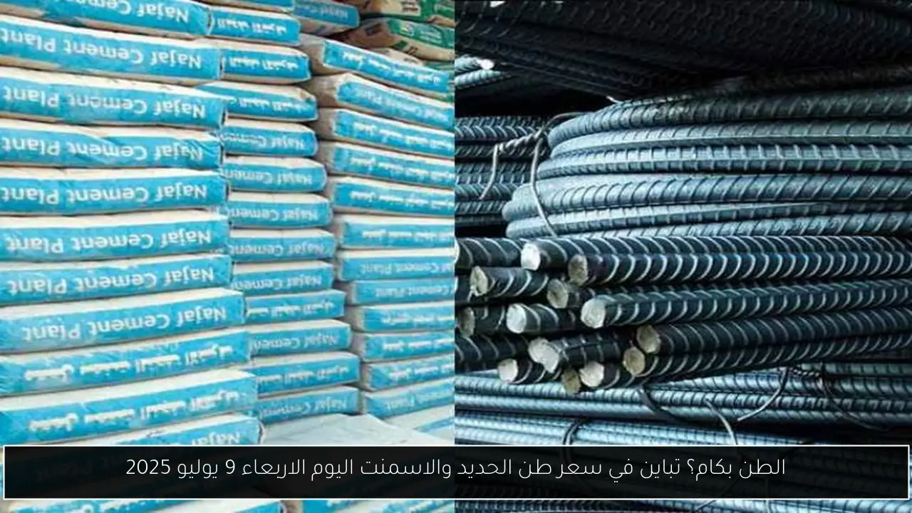 سعر طن الحديد والاسمنت