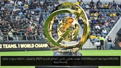 موعد نهائي كاس العالم للانديه 2025