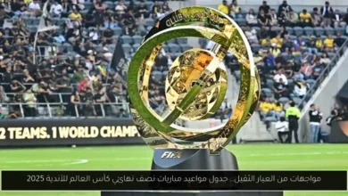 مواعيد مباريات نصف نهائي