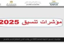 تنسيق الثانوية العامة 2025 ادبي
