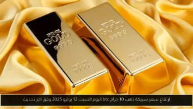 سعر سبيكة ذهب 10 جرام btc اليوم