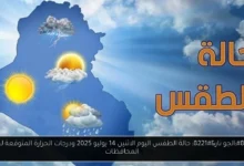 حالة الطقس اليوم