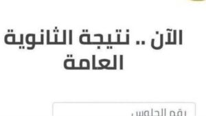 موقع وزاره التربيه والتعليم نتيجه الثانويه العامه 2025