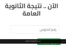 نتيجة الثانوية العامة