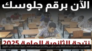 ظهور نتيجة الثانوية العامة 2025