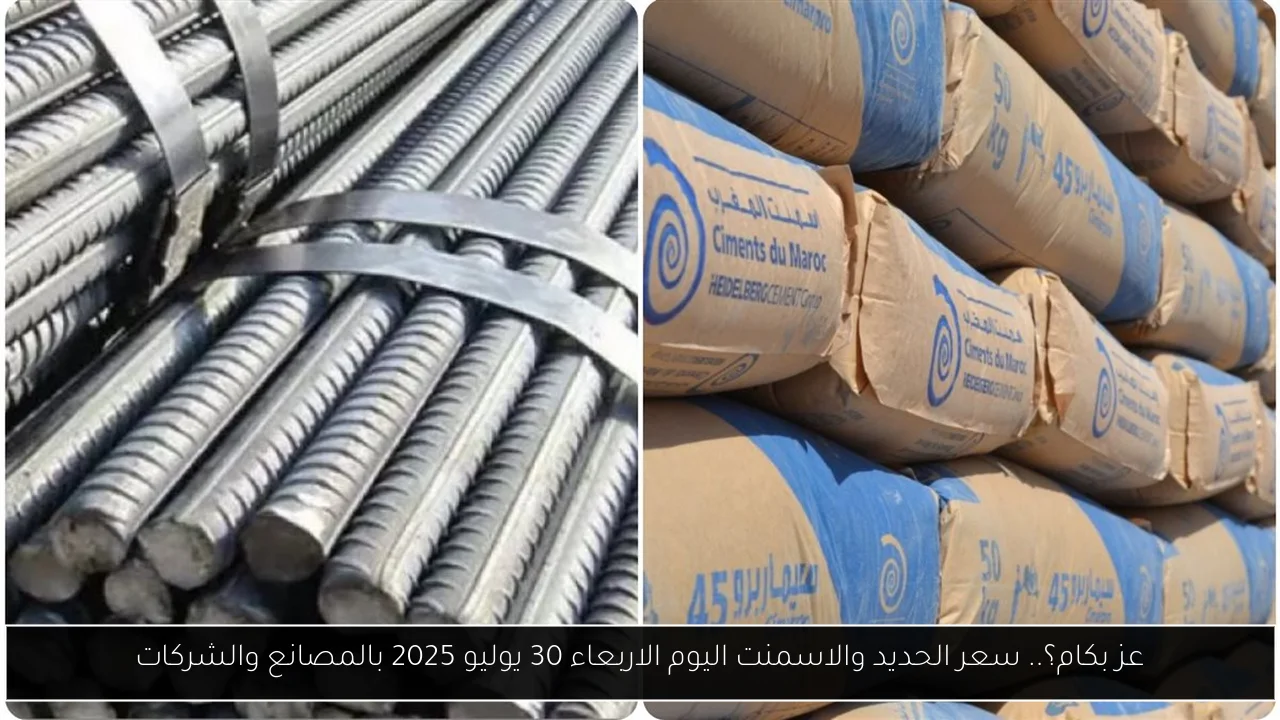 سعر الحديد والاسمنت اليوم