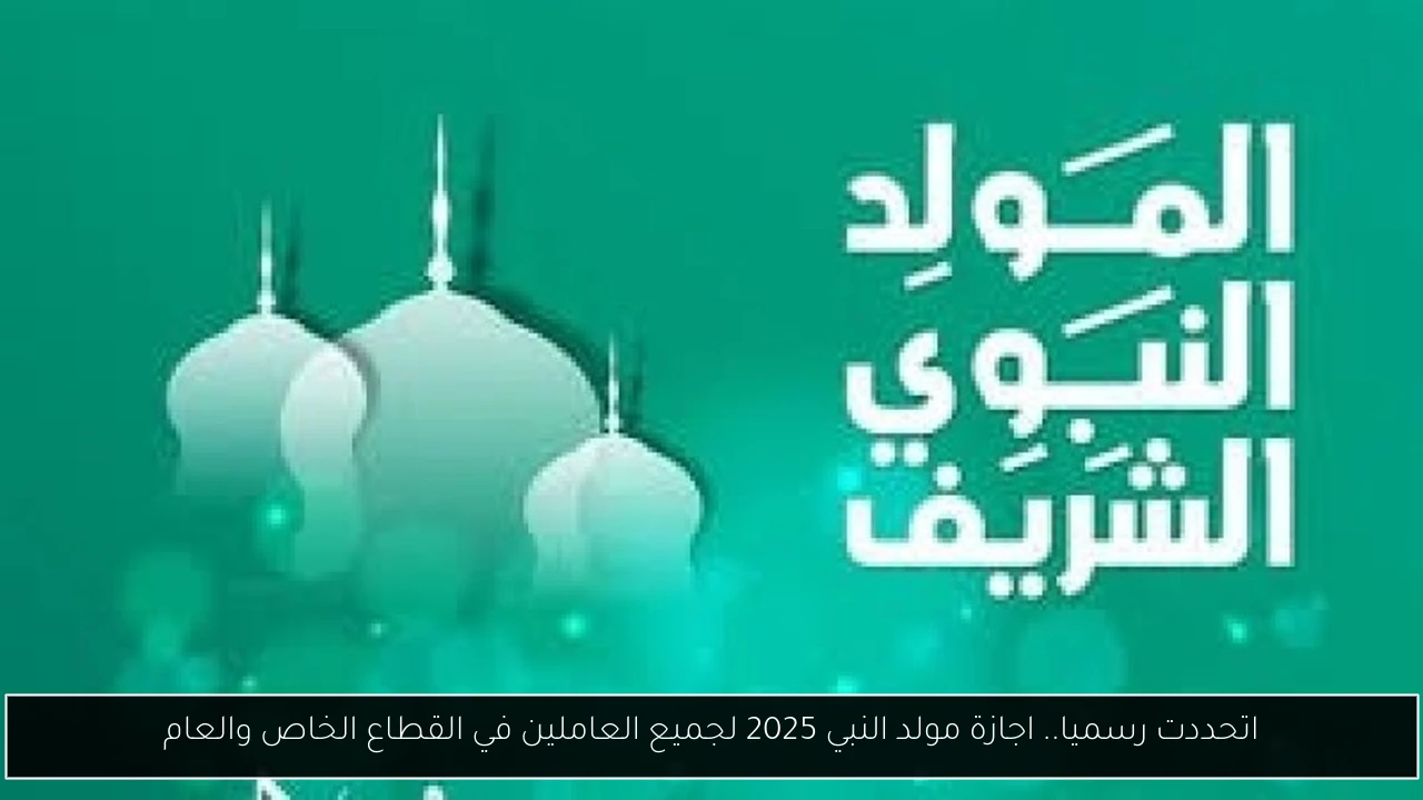 مولد النبي 2025