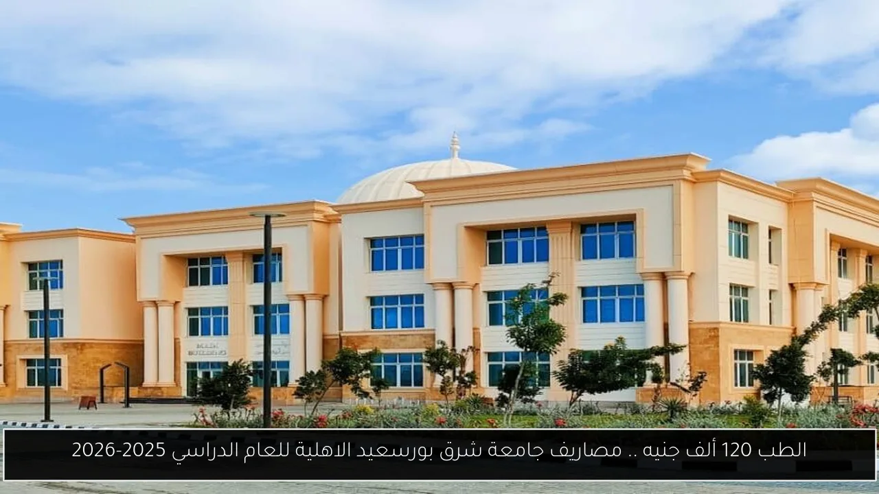 مصاريف جامعة شرق بورسعيد الاهلية
