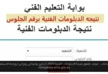 موعد ظهور نتيجة الدبلومات الفنية 2025