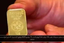 سعر سبيكة ذهب 10 جرام btc اليوم