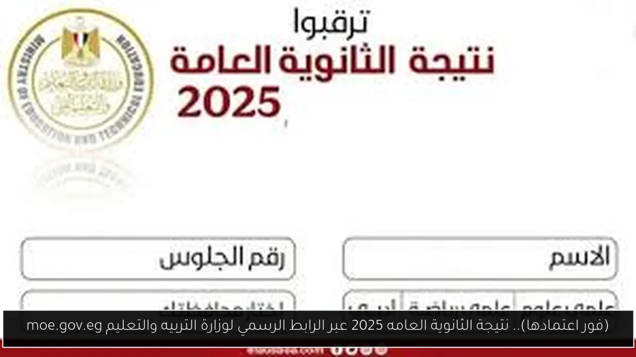 نتيجة الثانوية العامه 2025