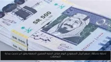 سعر الريال السعودي اليوم مقابل الجنيه المصري