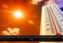 حالة الطقس اليوم