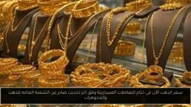 سعر الذهب الآن
