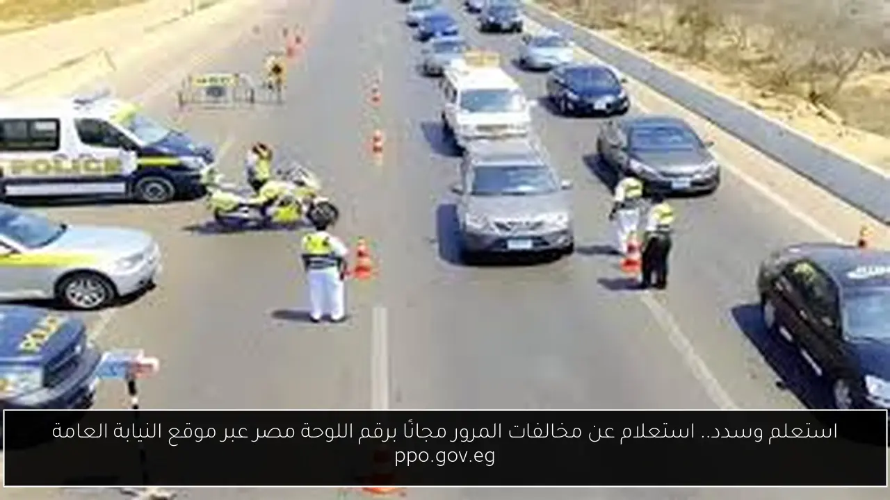 استعلام عن مخالفات المرور مجانًا برقم اللوحة مصر