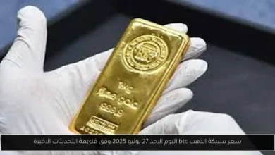 سعر سبيكة الذهب btc اليوم