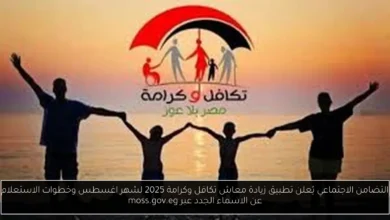 زيادة معاش تكافل وكرامة 2025
