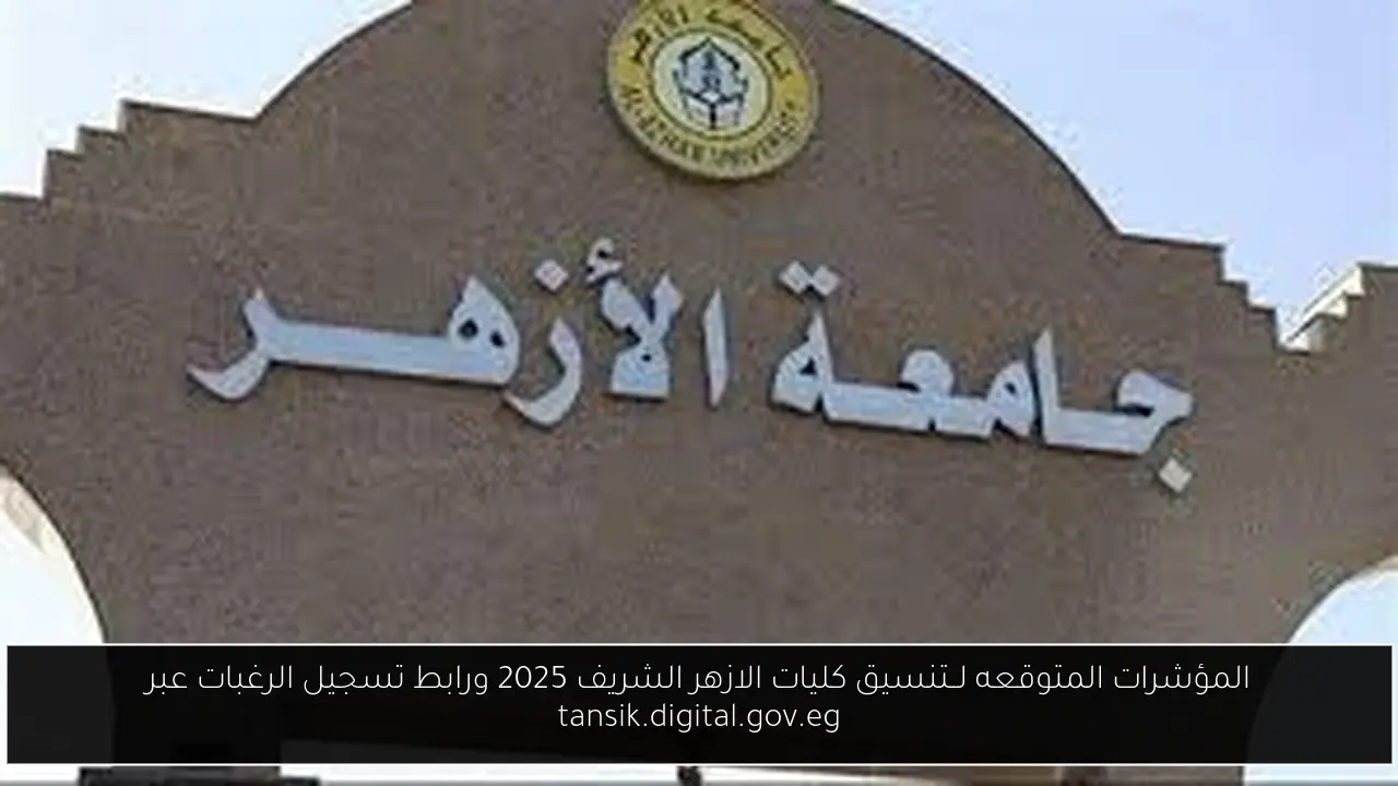 تنسيق كليات الازهر الشريف 2025