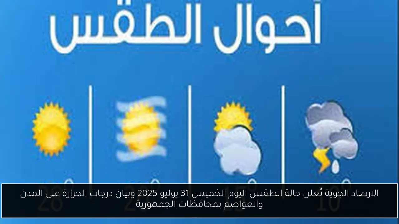 حالة الطقس اليوم
