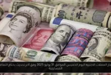 اسعار العملات الاجنبيه اليوم